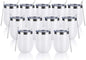 12 Pack Stainless Steel Wine Tumblers, 12Oz Double Wall Vacuum Insulated Wine Tumblers with Lids and Straws, Stainless Steel Stemless Wine Glasses for Coffee, Wine, Cocktails, Champaign, White…