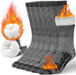 Merino Wool Hiking Socks Thermal Warm Crew Winter Boot Sock for Men & Women 3 Pairs